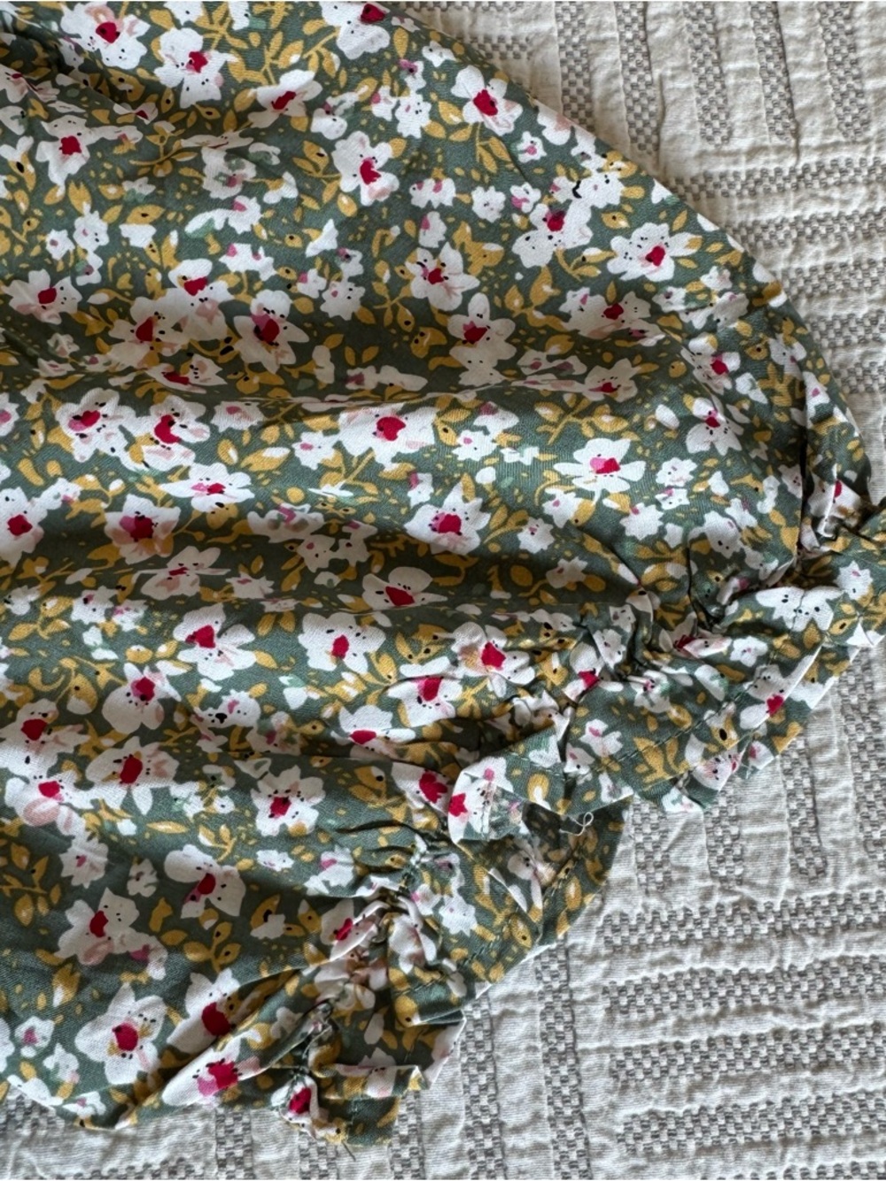 Grecerelle Floral Boho Midi Dress – Size XL - Flowy - Elastic Waist - Picture 6 of 13